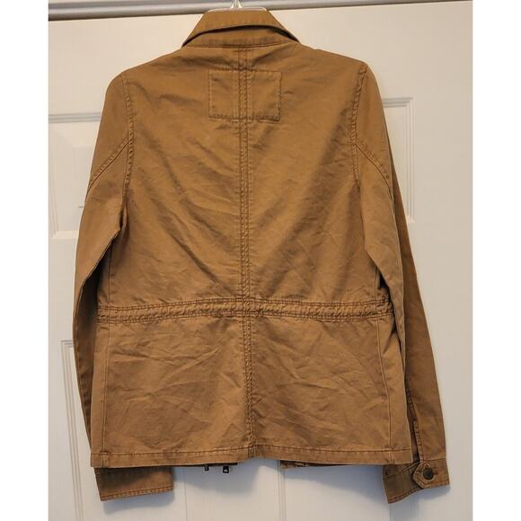 Aeropostale Womens Jacket Tan (Size M) Accented With Pockets, Zippers and Snaps - Picture 6 of 12